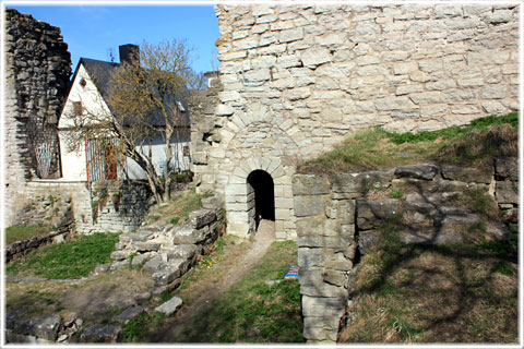 Visborgs slott, en av ingngarna