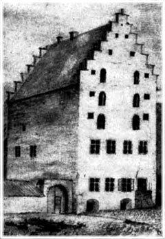 Liljehornska huset, teckning frn 1844