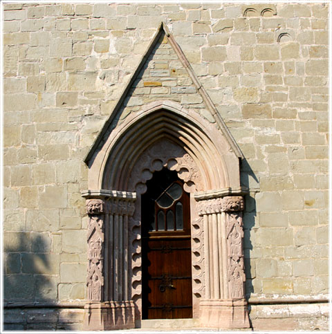 Portalen i koret p Hablingbo kyrka