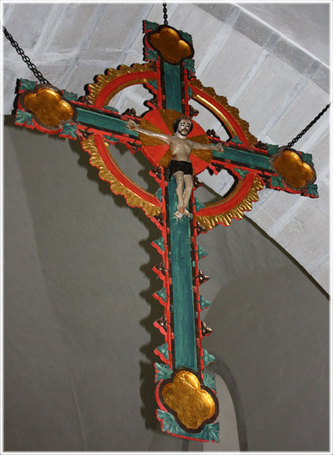 Triumfkrucifixet i Nr kyrka, ett ringkors