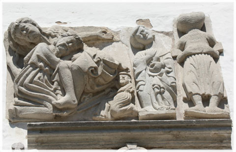 Stenmstare, medeltida skulptur - foto: Bernt Enderborg
