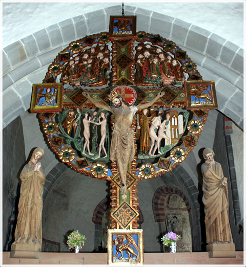 Triumfkrucifixet i Öja kyrka - foto: Bernt Enderborg