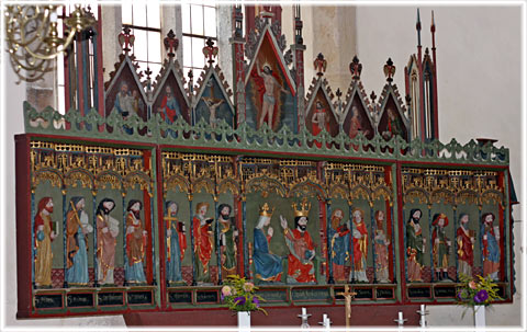 Altartavlan i Lau kyrka - foto: Bernt Enderborg
