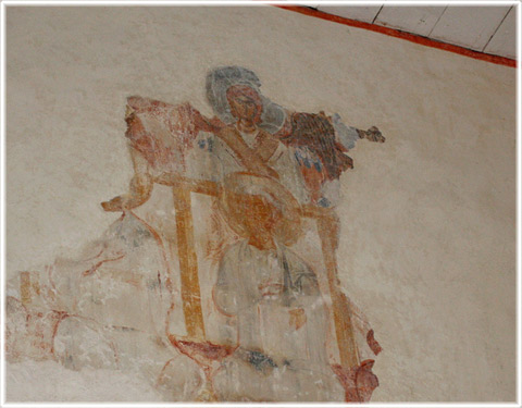 Fragment av rysk-bysantinska mlningar i Kllunge kyrka