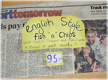 Ljugarn med Fish n Chips - foto: Bernt Enderborg