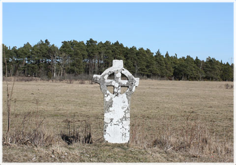 Gotland, Medeltida ringkors vid Laxarve - foto: Bernt Enderborg