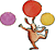 Illustration av en jonglr